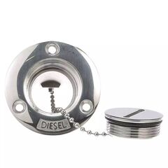 Bocal de Abastecimento em Inox c/ Trava de Segurança e Chaveta - Diesel