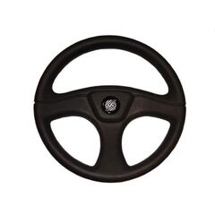 Volante Náutico Emborrachado Superflex 325mm - Preto