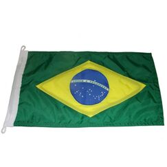 Bandeira do Brasil Dupla Face p/ Embarcações 32x20cm