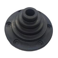 Borracha Passa Cabo Escalonada 100mm - Furo até 70mm - Preta