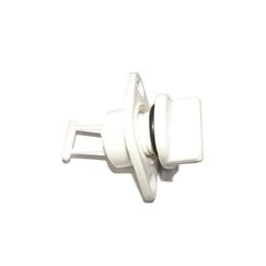 Bujão de Dreno / Bueira Plástica c/ Junta de Vedação - Tam: 19mm - Cor: Branco