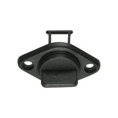 Bujão de Dreno / Bueira Plástica c/ Junta de Vedação - Tam: 19mm - Cor: Preto