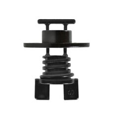 Bujão de Dreno / Bueira Plástica c/ Junta de Vedação - Tam: 19mm - Cor: Preto - Orelha