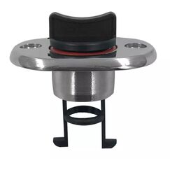 Bujão De Dreno Para Embarcação Em INOX e Fecho em PVC 1" ou 25mm