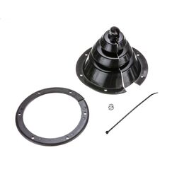 Coifa Passa Cabo / Acoplamento em PVC - 4 polegadas - Preta