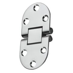 Dobradiça p/ Tampas e Portas Articulada em Aço Inox Estampado - Arredondada 3 x 3