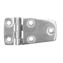 Dobradiça p/ Tampas e Portas Assimétrica Reta em Aço Inox Fundido Grande - 5F - 72x38mm