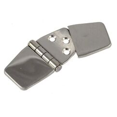 Dobradiça p/ Tampas e Portas em Aço Inox Estampado c/ Capa de Proteção - 6F