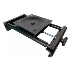 Suporte de Banco p/ Barcos de Alumínio Regulável (Rosca) - PRETO - 35CM