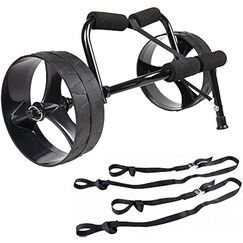 Carrinho Universal p/ Transporte de Caiaque / Stand-up / Surf - s/ Tração - Seaflo - Preto