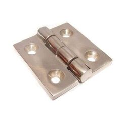 Dobradiça p/ Tampas e Portas Quadrada em Aço Inox Fundido - 48x48mm