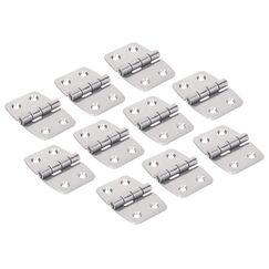 Dobradiça p/ Tampas e Portas Simétrica em Aço Inox Estampado - 43x60mm - 2 x 2 - 10 un.