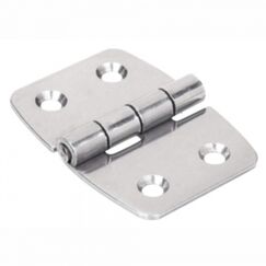 Dobradiça p/ Tampas e Portas Simétrica em Aço Inox Estampado - 43x60mm - 2 x 2