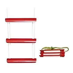 Escada Desmontável em Corda c/ Degraus em Plástico p/ Embarcações - 3 Degraus