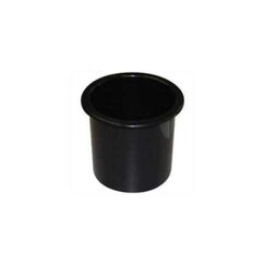 Porta Copos p/ Embarcações de Embutir Baixo em PVC - Preto