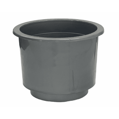 Porta Copos p/ Embarcações de Embutir em ABS Cinza - Grande