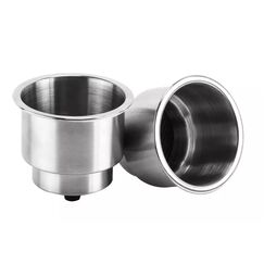 Porta Copos p/ Embarcações de Embutir em INOX c/ Antiderrapante