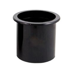 Porta Copos p/ Embarcações de Embutir em PVC - Preto