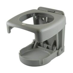 Porta Copos p/ Embarcações Dobrável em PVC - Cinza - 10 un.