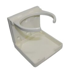Porta Copos p/ Embarcações Dobrável em PVC Luxo - Branco