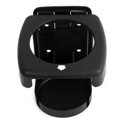 Porta Copos p/ Embarcações Dobrável em PVC - Preto - 4 un.