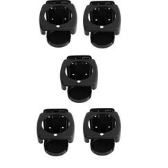 Porta Copos p/ Embarcações Dobrável em PVC - Preto - 5 un.