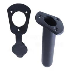 Porta Varas / Caniço Inclinado c/ Tampa em PVC Preto