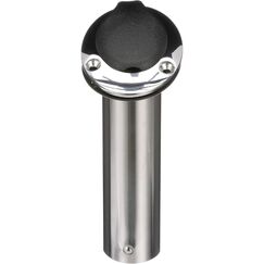 Porta Varas / Caniço Luxo Inclinado em Inox c/ Tampa e Interior Emborrachados