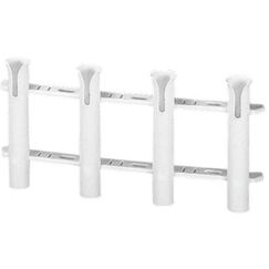 Porta Varas / Caniço Múltiplo Desmontável em Plástico 4 Unidades - Branco