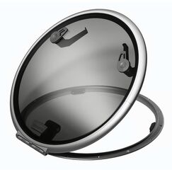 Vigia Gaiuta Redonda em Alumínio 42cm c/ Janela em Acrílico Fumê c/ Abertura Interna/Externa - Lewmar