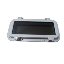 Vigia Gaiuta Retangular em ABS Branco 20x40cm c/ Vidro Temperado