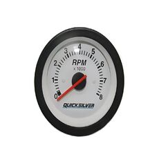 Conta Giros 8 R.P.M x 1000 Para Embarcações QuickSilver - Aro Preto