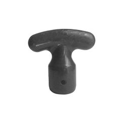 Kit Empunhadura - 8,5 x 8 cm + Pá de Remo 39 x 17 cm p/ Caiaque em Polipropileno - Preta