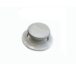 Puxador/Fechadura Click p/ Portas 7/8 pol - Plástico Branco