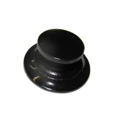 Puxador/Fechadura Click p/ Tampas 7/8 pol - Plástico Preto