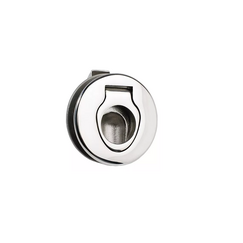 Puxador/Fechadura de Bater p/ Portas até 7/8 pol - INOX