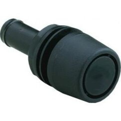 Respiro p/ Tanque de Combustível Em Nylon Preto - Reto - 5/8 pol.