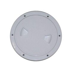 Tampa de Inspeção em ABS - Furo 8 polegadas Cor: Branca Texturizada Reforçada