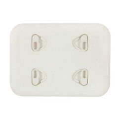 Tampa de Inspeção Jim Black Porta Removível Em PVC Reforçado - 11x19 pol - Branca