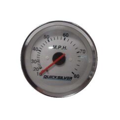 Velocímetro 80 M.P.H Para Embarcações C/ Mangueira QuickSilver