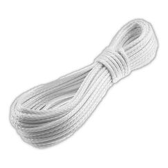 Cabo / Corda Trançado 3 Pernas Retinida - 8 mm - Branco - 20 metros