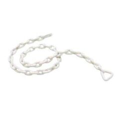 Corrente Galvanizada Revestida em PVC Branco Seachoice 1,2m - Elo 5mm