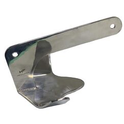 Kit Âncora em Aço Inox Bruce Alfa 2,0kg + Mosquetão Inox + Cabo 8mm 10m + Boia Isopor + Bolsa P Azul