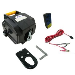 Guincho Elétrico p/ Carreta c/ Cabo de Aço - 2000lbs - Controle s/ Fio