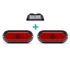 Lanterna p/ Carreta LED Rubi Submergível - 12V - PAR + Luz de Placa - Outliers