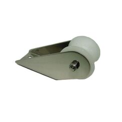 Púlpito de Proa / Lançador de Âncora em INOX c/ Roldana Branca