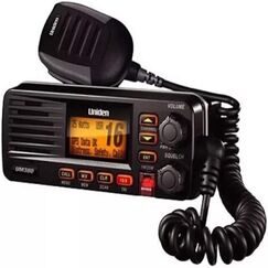 Rádio VHF Marítimo Solara DSC - Uniden UM380BK - Preto - Homologado