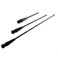 Antena VHF Marítima em Fibra - 1,2 Metros - Ganho Real até 6 dB - Preta