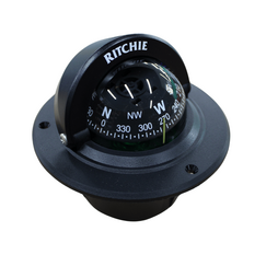Bússola c/ Base Náutica - C/ Iluminação - Ritchie F50 - Cor: Preta