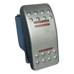 Botão de Painel Com Iluminação 2 LEDs - Preto - 4 pinos - 20A - 12V